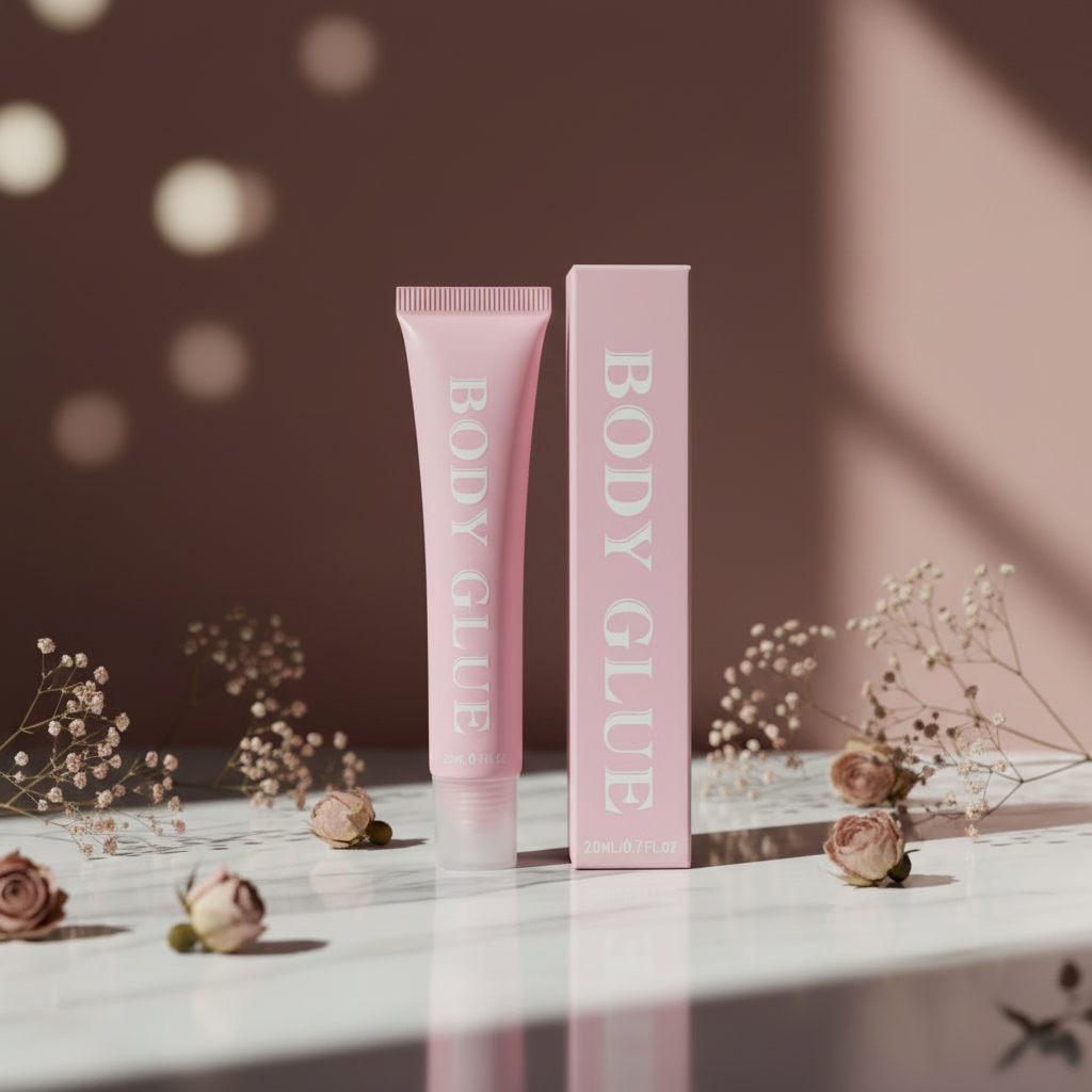 Mauve Body Glue - Floral Background
